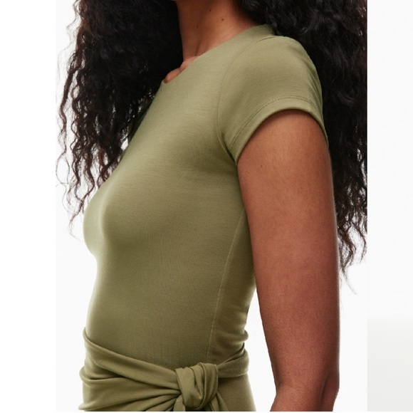 ARITZIA Wilfred New Lune Dress Bosana Green Size Small - Picture 3 of 13
